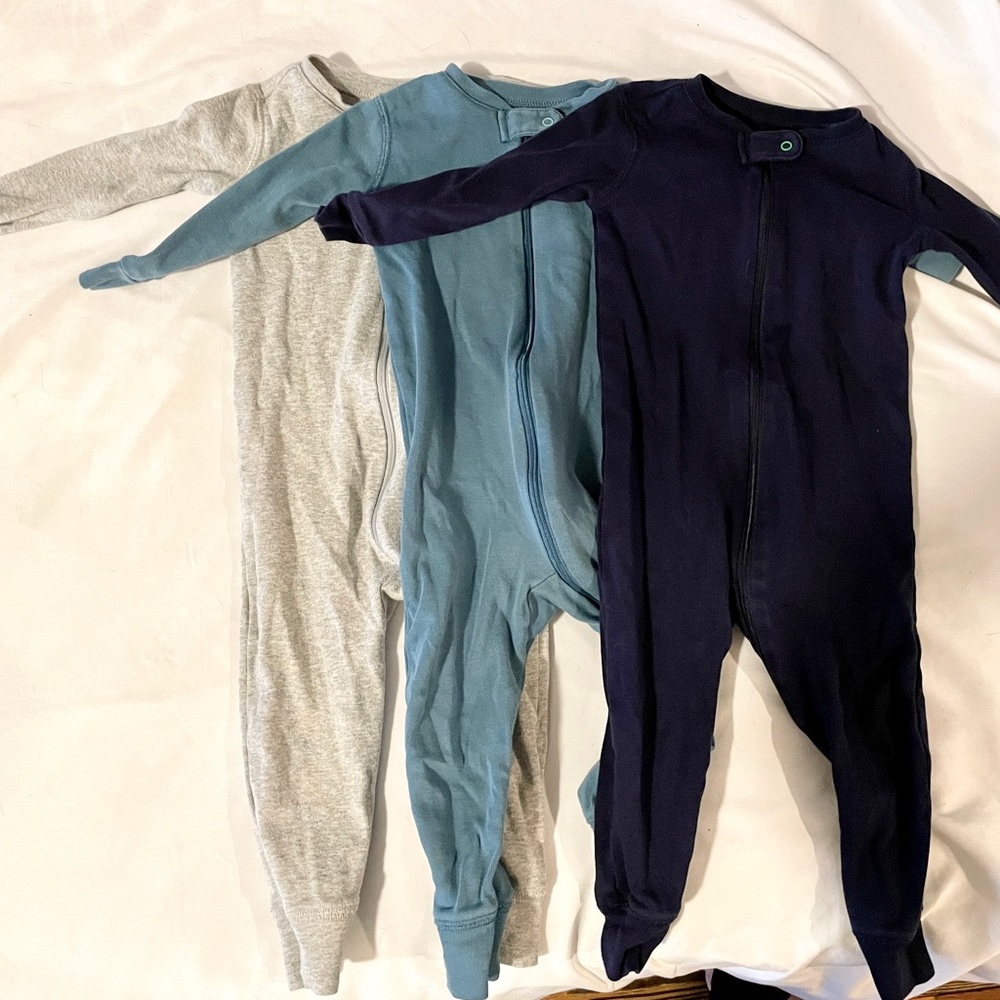 Primary long sleeve zip romper bundle